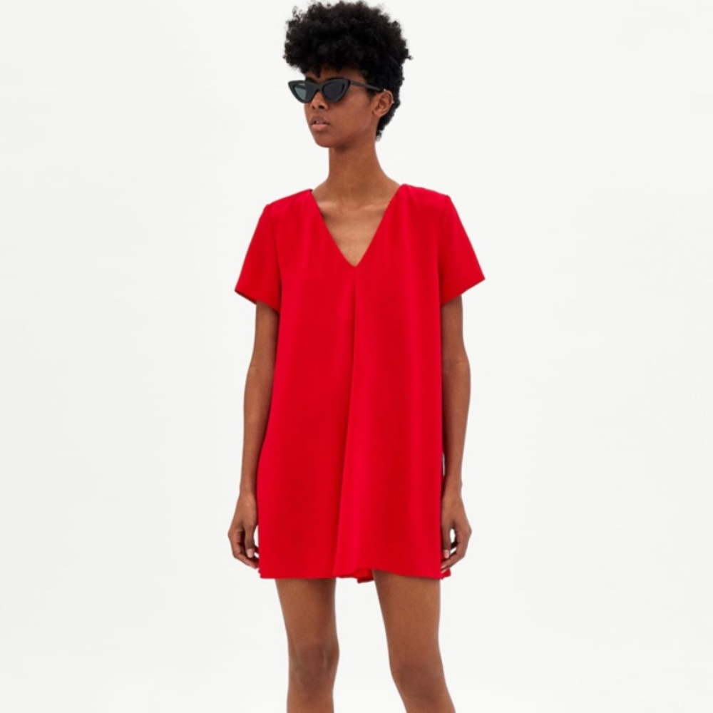 Red Zara mini dress